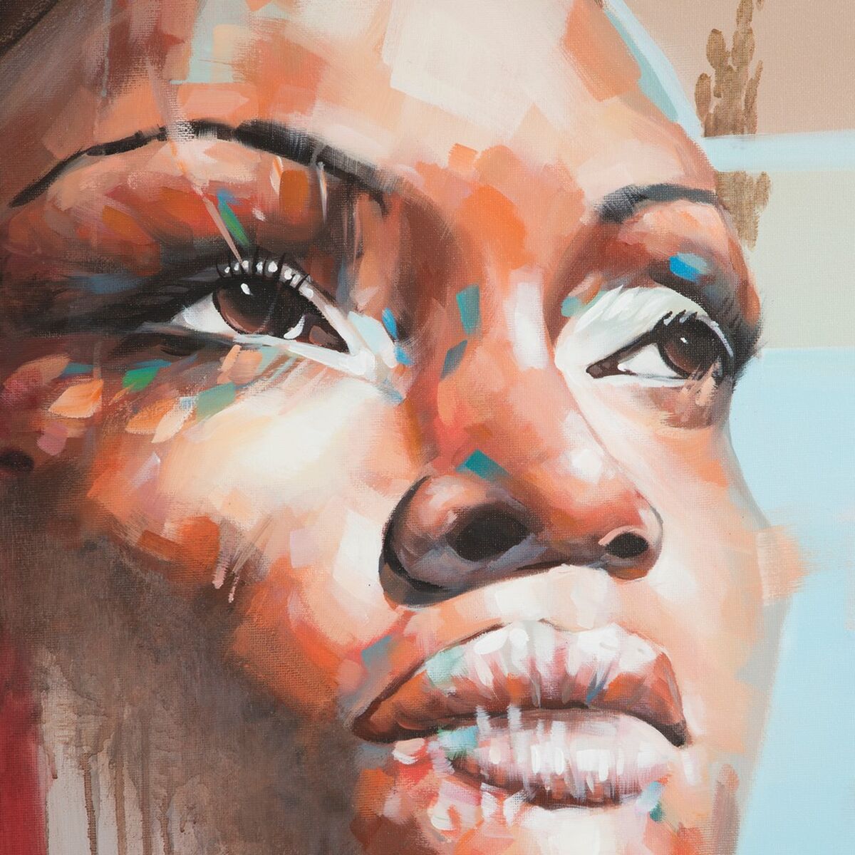 Kanvas SEMANA 100 x 3,5 x 100 cm Ansikte